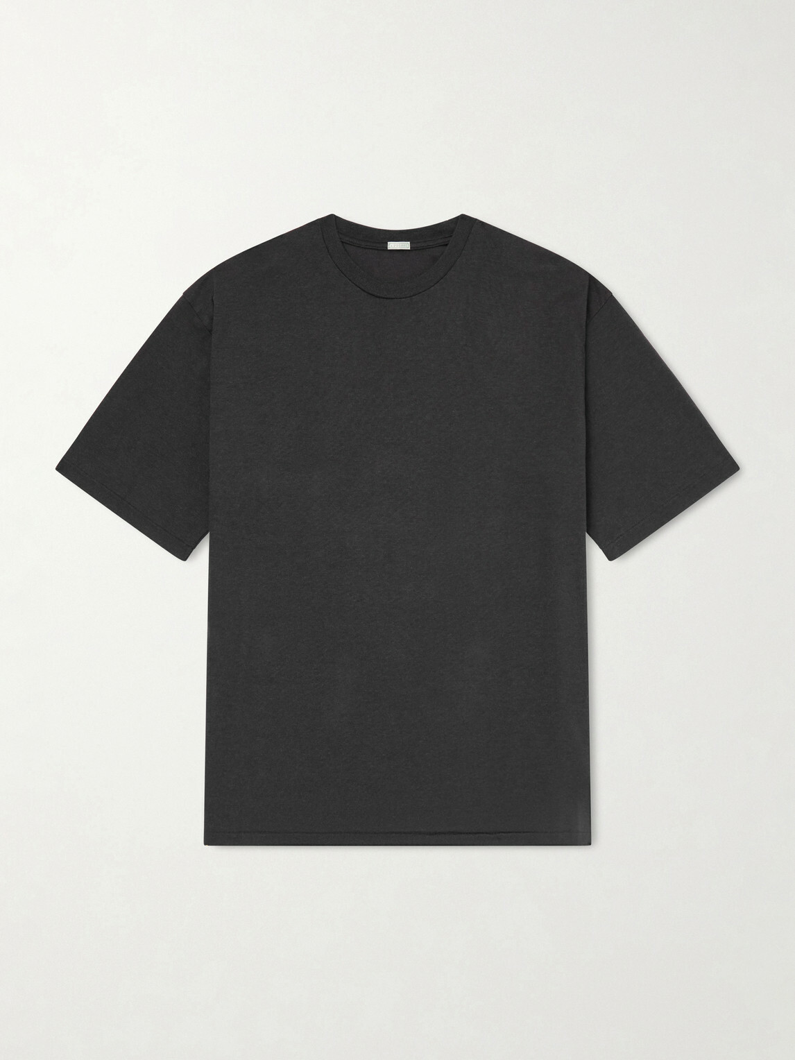 A.PRESSE - Cotton and Cashmere-Blend T-Shirt - Gray