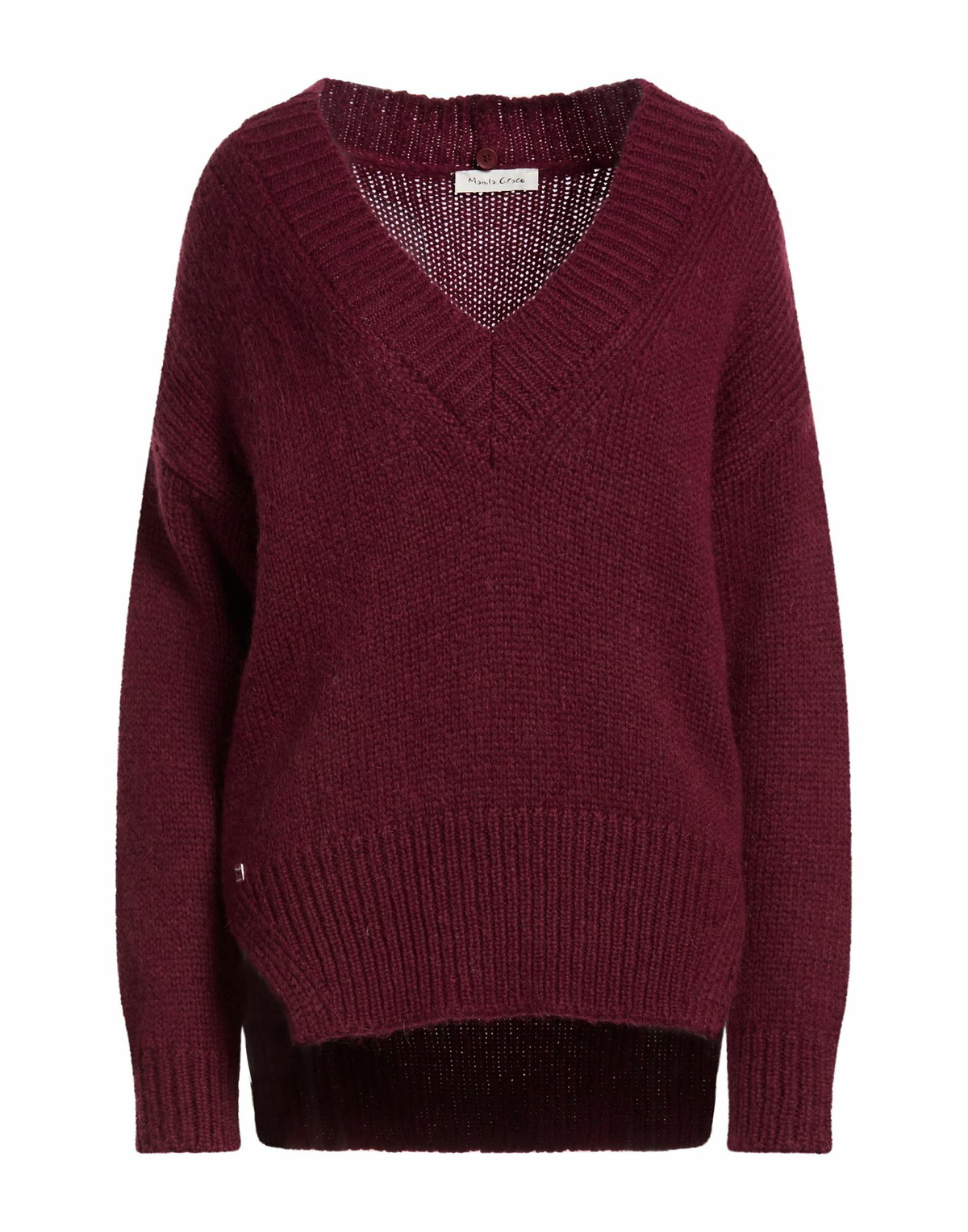 Manila Grace Womens Turtleneck Burgundy