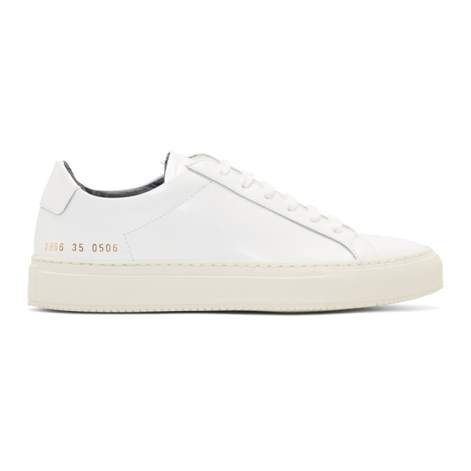 Photo: Woman by Common Projects White Achilles Premium Sneakers
