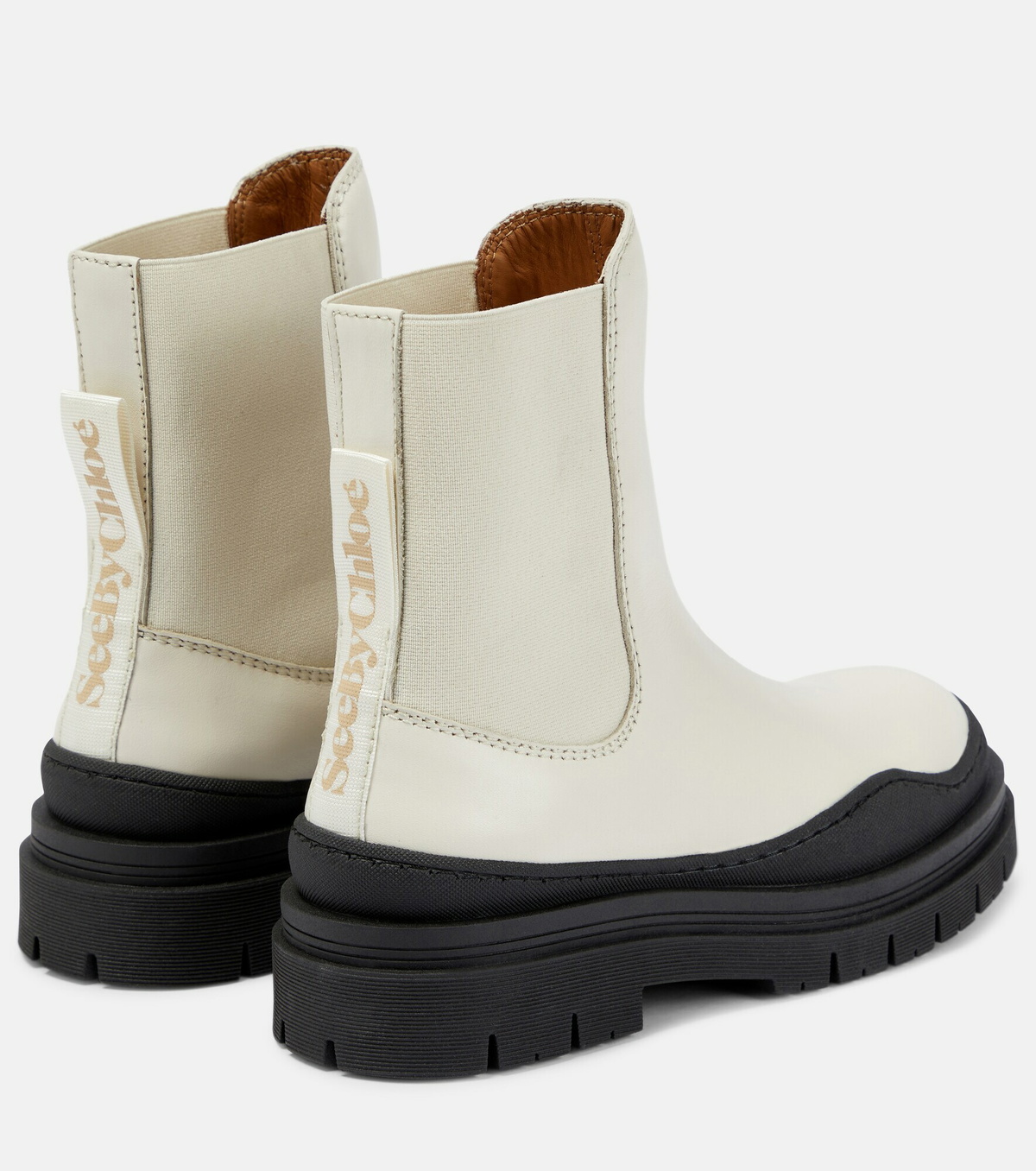 【See By Chloe】 Lexyレザー Chelseaブーツ Lexy leather Chelsea boots in black - See By Chloe | Mytheresa