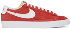 Nike Red & White Blazer Low ’77 Sneakers