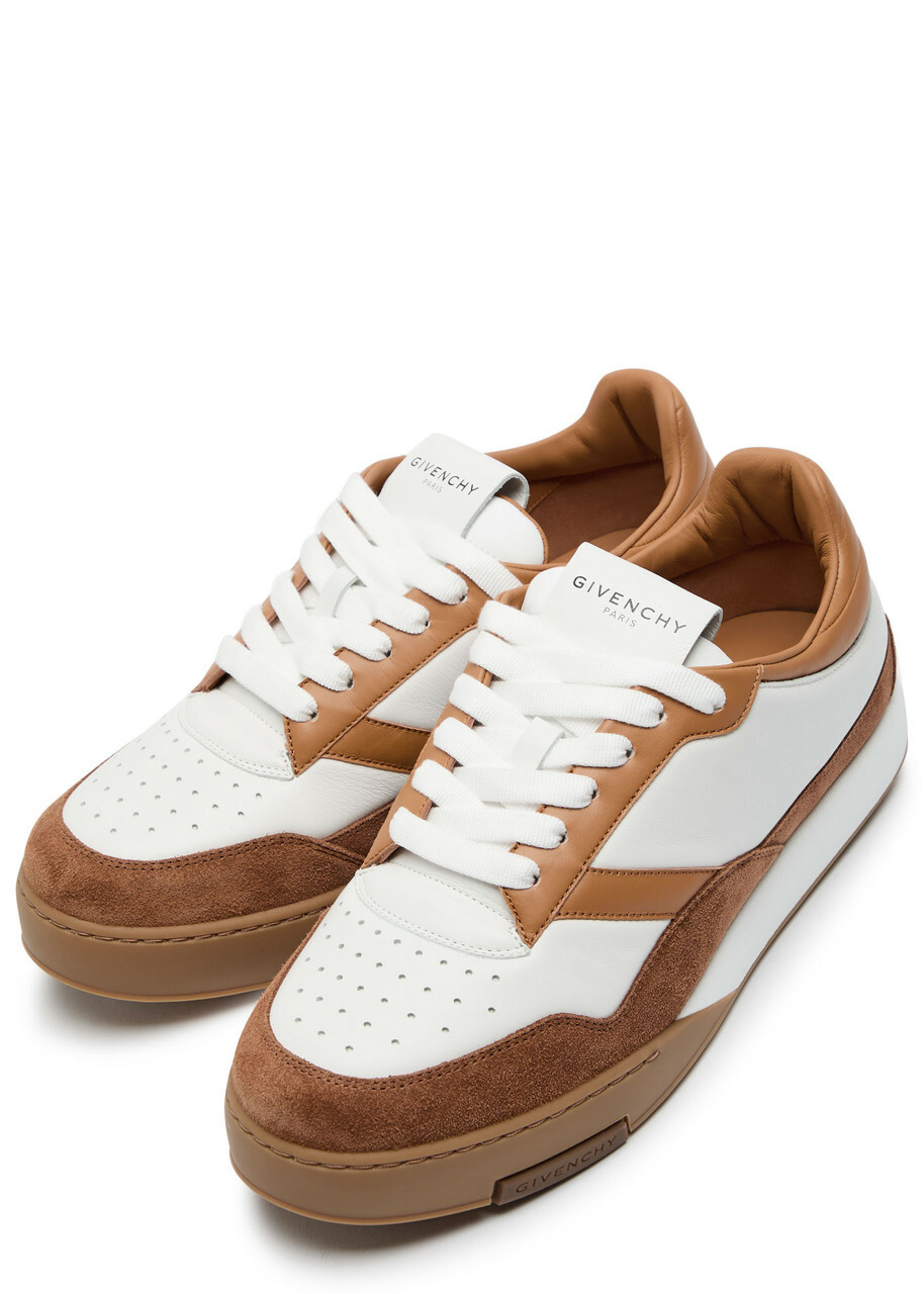 Givenchy Yard Court Panelled Leather Sneakers White