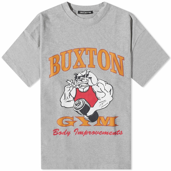 Photo: Cole Buxton Men's Bulldog T-Shirt in Grey Marl