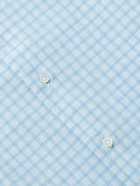 Peter Millar - Cone Shell Button-Down Collar Gingham Cotton-Poplin Shirt - Blue