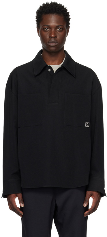 Photo: Wooyoungmi Black Double Pocket Polo