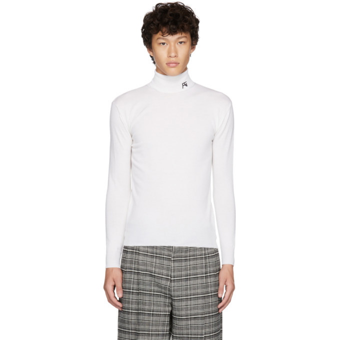 Photo: Raf Simons White Classic Turtleneck