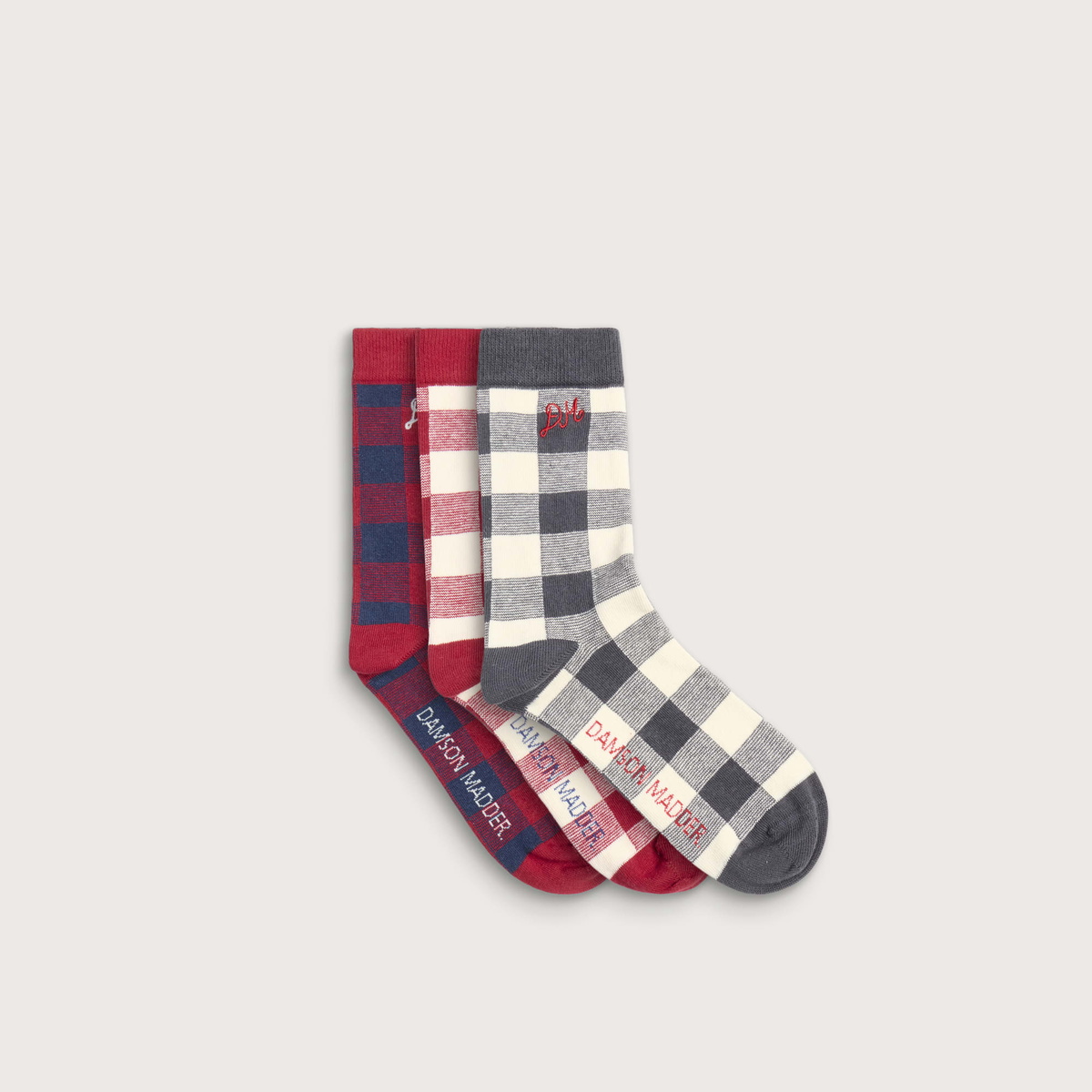 Damson Madder Women's Socks - 3 Pack in Multi