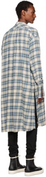 Greg Lauren Blue Plaid Shirt