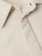 UMIT BENAN B - Wool and Cashmere-Blend Overshirt - Neutrals
