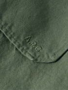A.P.C. - Alessio Padded Cotton-Twill Shirt Jacket - Green