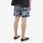 Palm Angels Men's Sharks Easy Short in Blue/Black