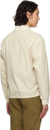 BOSS Beige Slim-Fit Bomber Jacket
