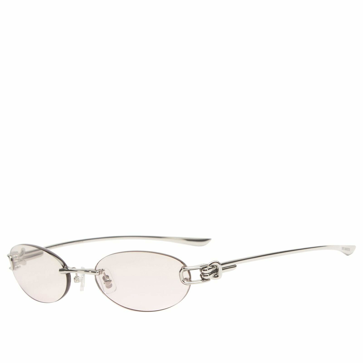 Gentle Monster Musubi Sunglasses in Silver/Brown 