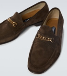 Tom Ford - suede York Chain loafers