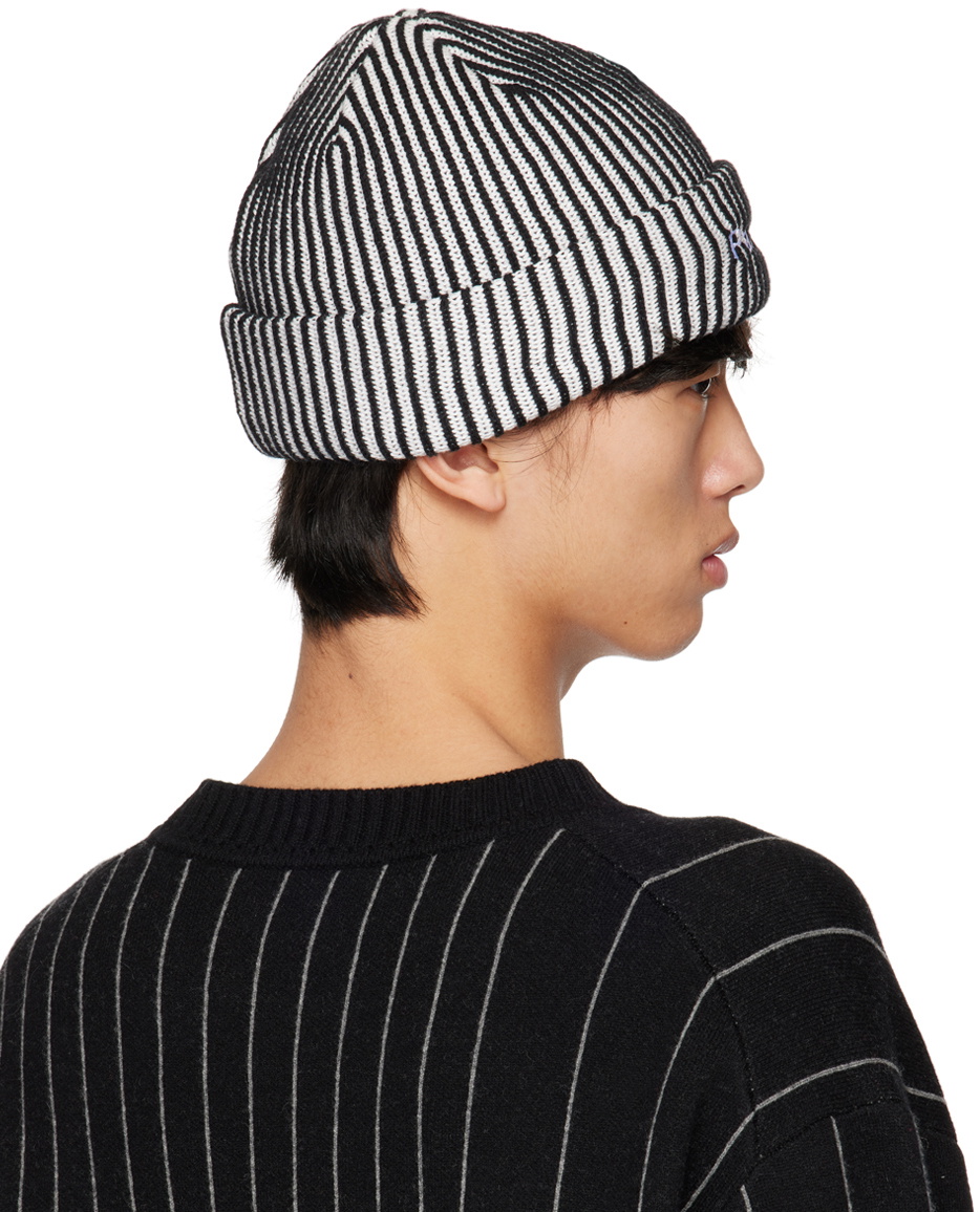 Palmes Black Stripe Beanie