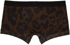 TOM FORD Brown Leopard Boxer Briefs