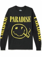 PARADISE - Printed Cotton-Jersey T-Shirt - Black
