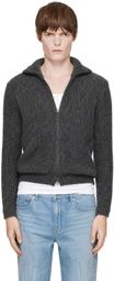 Moncler Gray Zip Cardigan