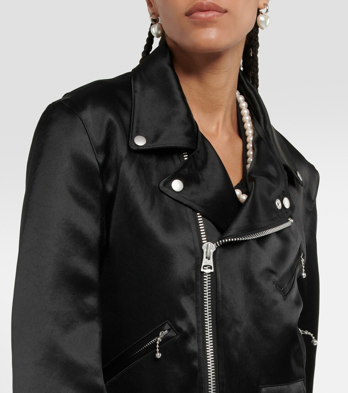 Junya Watanabe Faux leather biker jacket Junya Watanabe