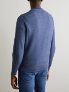 Loro Piana - City Birdseye Baby Cashmere Sweater - Blue