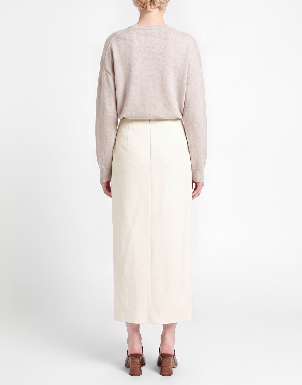 Róhe Womens Midi skirt in Off white