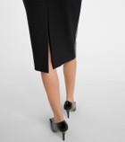 Stella McCartney Snake-effect midi skirt