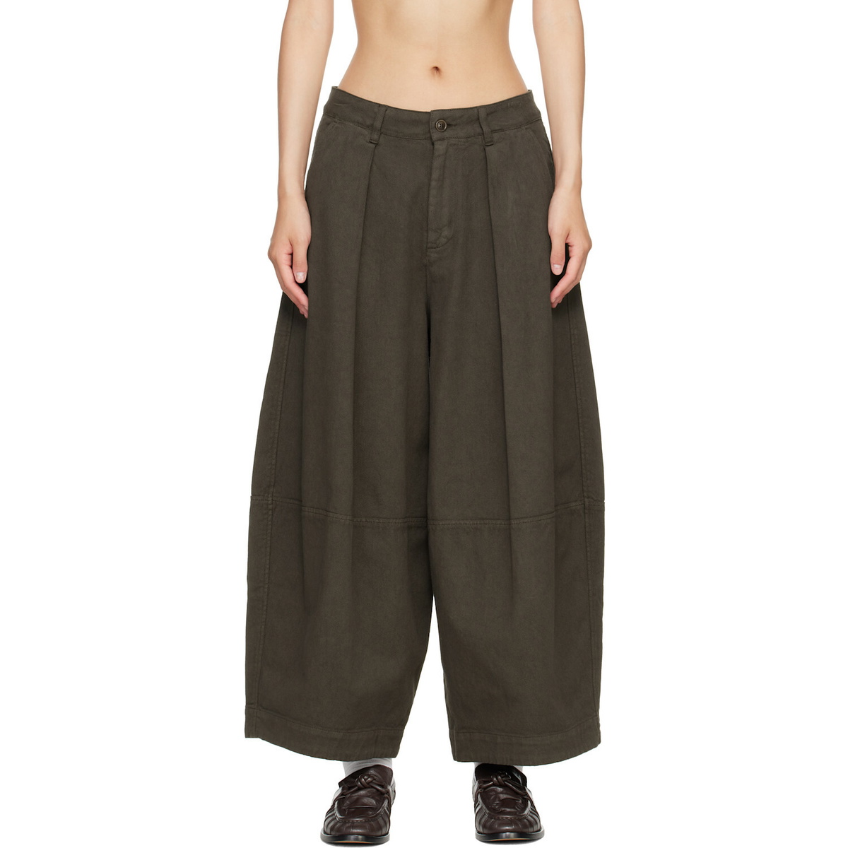 YMC Brown Deadbeat Trousers