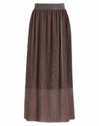 Peserico Womens Maxi skirt in Brown