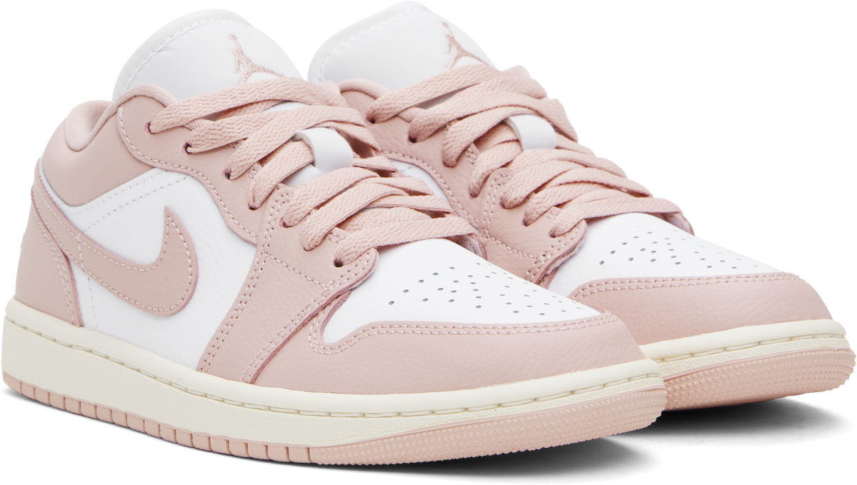 Nike Jordan Pink & White Air Jordan 1 Low Sneakers