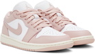 Nike Jordan Pink & White Air Jordan 1 Low Sneakers