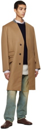 Maison Margiela Tan Collarless Coat