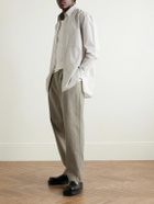 AGOLDE - Slater Straight-Leg Pleated Cotton-Twill Trousers - Neutrals