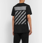 Off-White - Glow-In-The-Dark Printed Cotton-Jersey T-Shirt - Black
