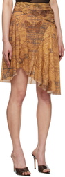 MISBHV Brown Goa Mesh Midi Skirt