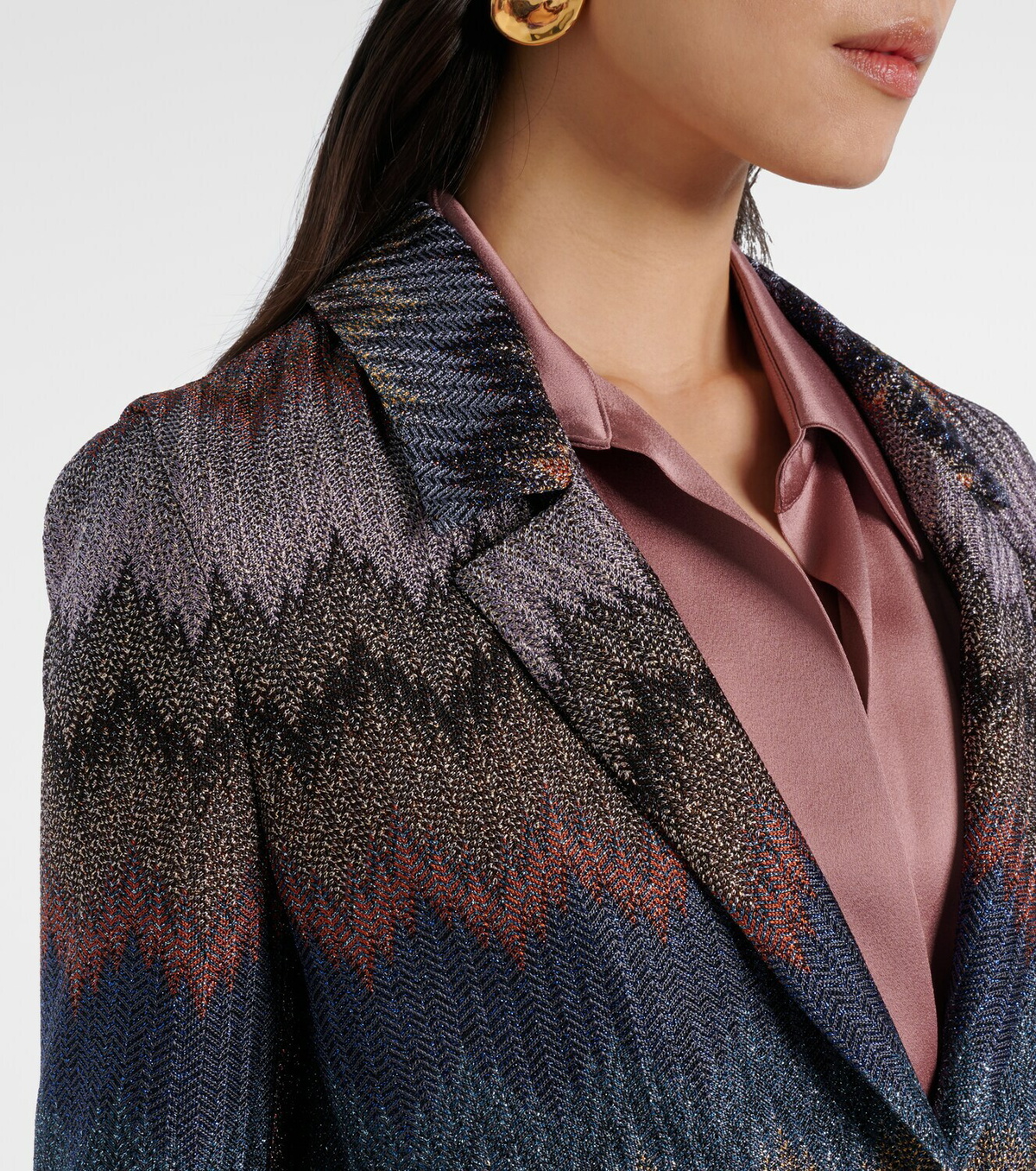 Missoni Zigzag lamé blazer