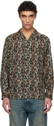 WACKO MARIA Gray Leopard Shirt