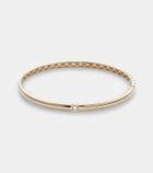 Persée Zeus 18kt gold bangle with diamond