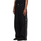 LU'U DAN Black Side Zip Jeans