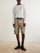 Cherry Los Angeles - Wide-Leg Camouflage-Print Shorts - Brown