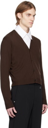 Wooyoungmi Brown Cropped Cardigan