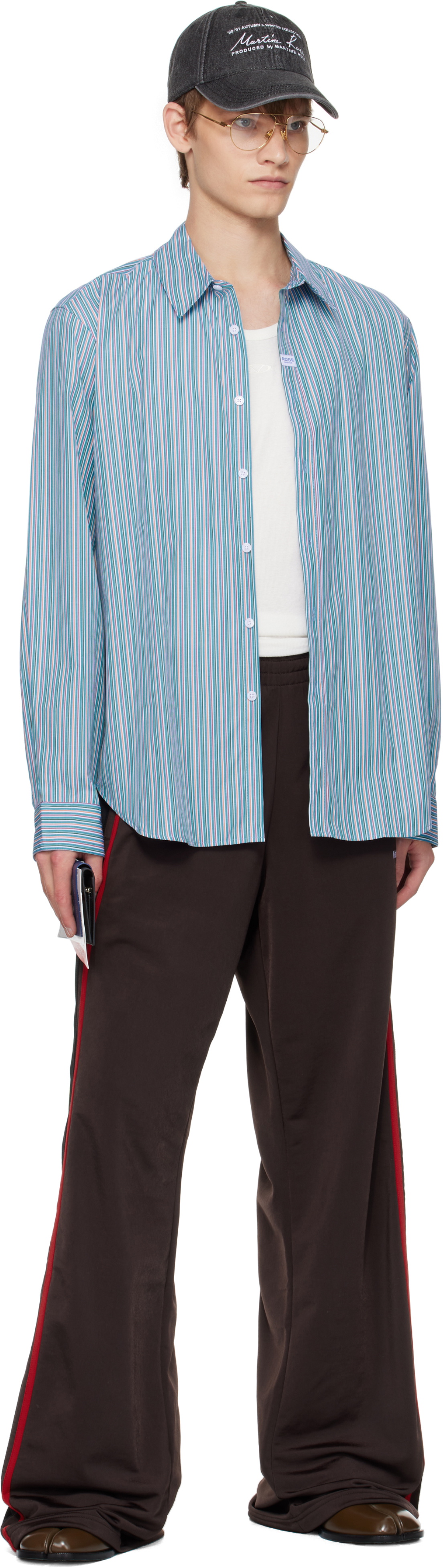 Martine Rose Blue & Orange Classic Shirt