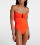 Eres Cassiopée strapless bustier swimsuit