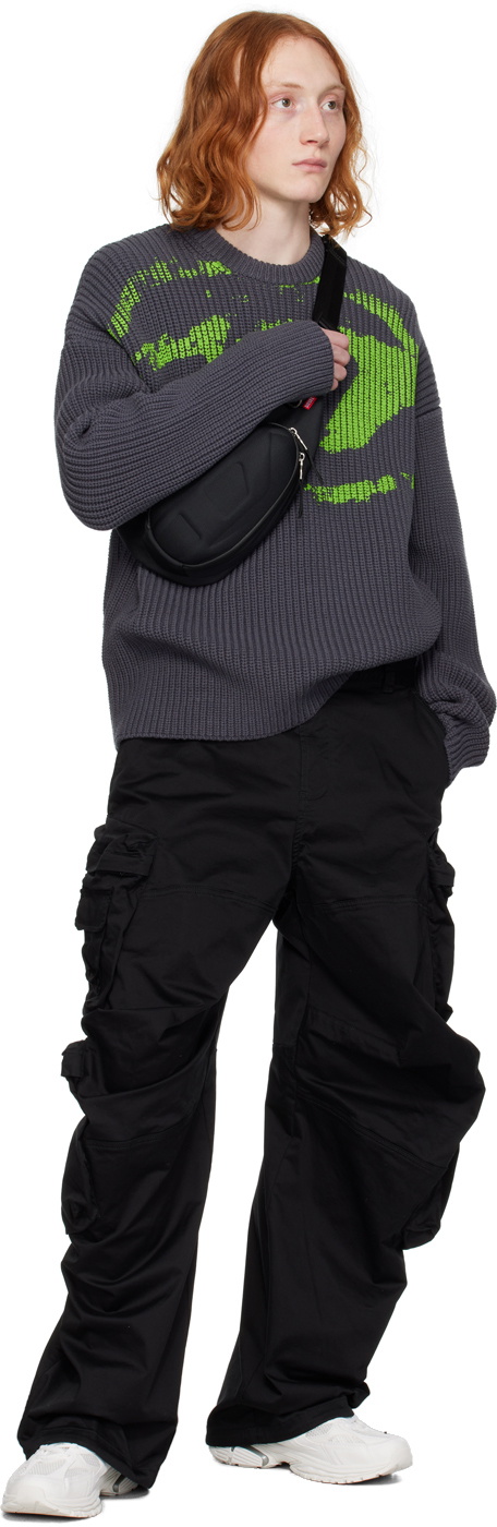 Diesel Black P-Huges-New Cargo Pants Diesel