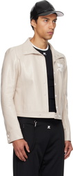 Courrèges Beige Reedition Vinyl Jacket