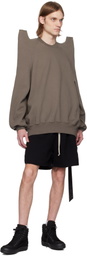 Rick Owens DRKSHDW Black Hollywood Long Boxers Butt Zipp Shorts