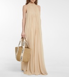 Chloe - x Mifuko Woody Large raffia tote