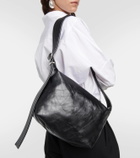 Jil Sander Large faux leather shoulder bag