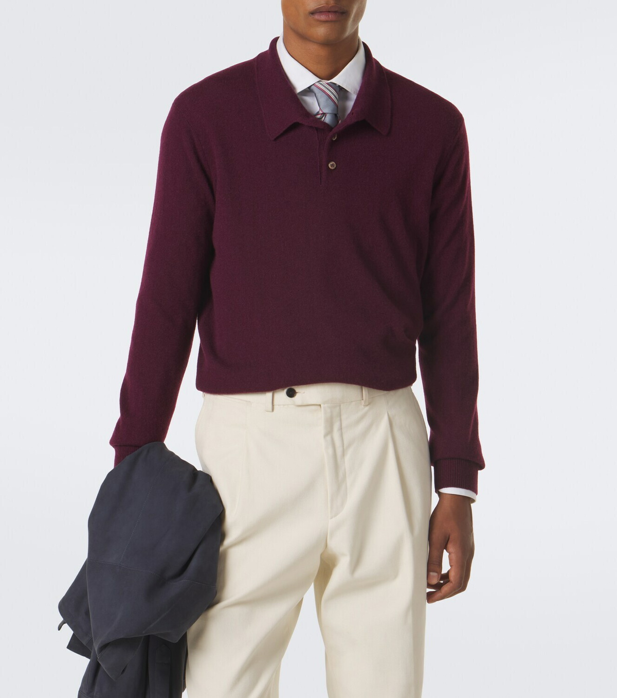 Rubinacci Cashmere polo sweater