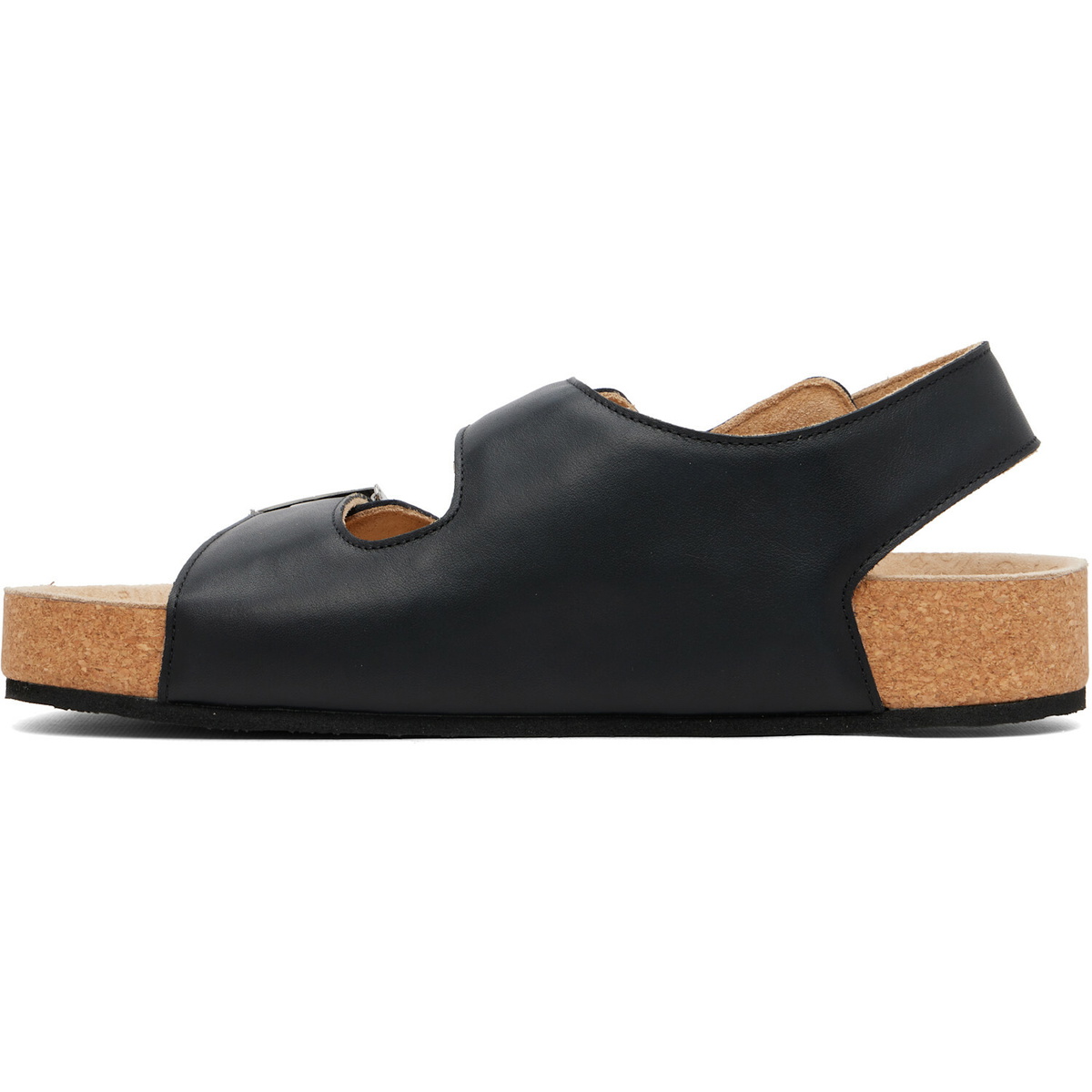 Balenciaga Black Scholl Edition Calfskin Flat Sandals