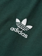 adidas Originals - Adicolor Trace Striped Logo-Embroidered Jersey T-Shirt - Green